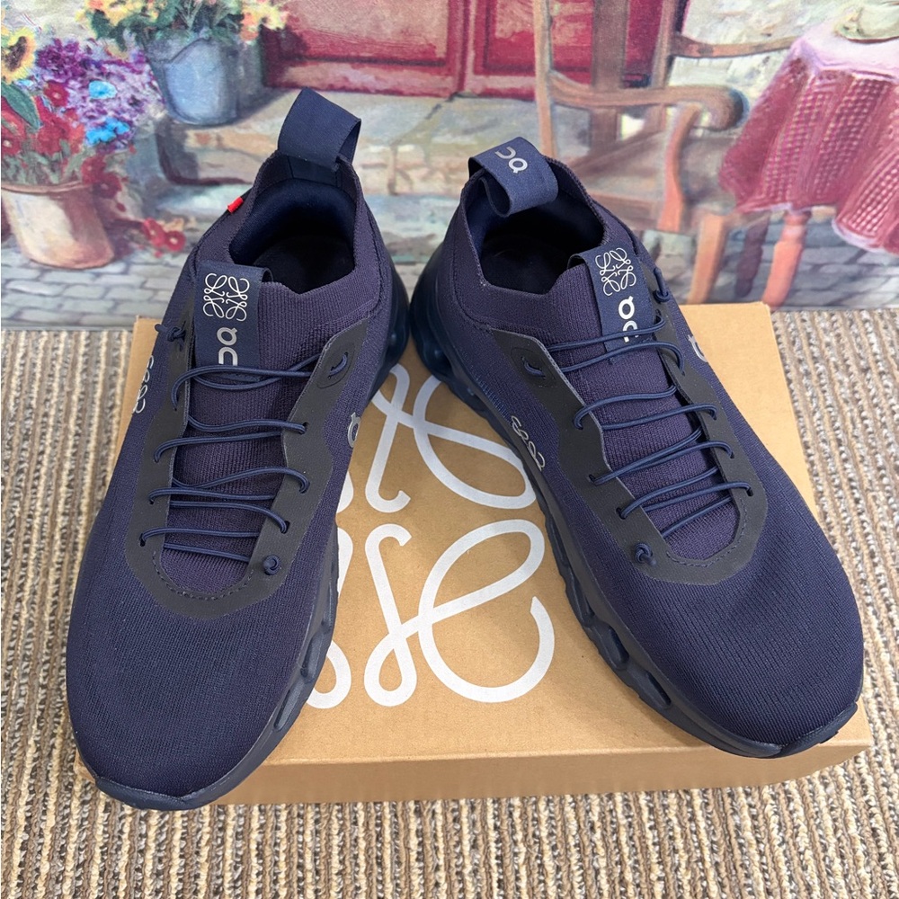On+LOEWE Cloudtilt All Navy Sneakers - Picture 5 of 11